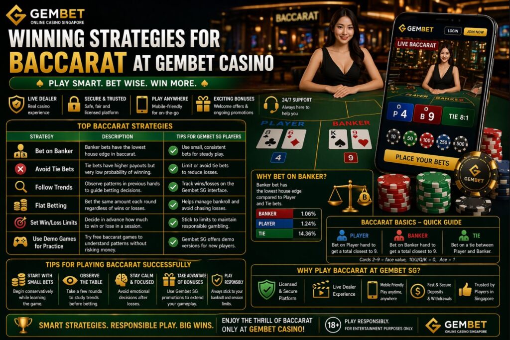 Winning Strategies For Baccarat at GemBet